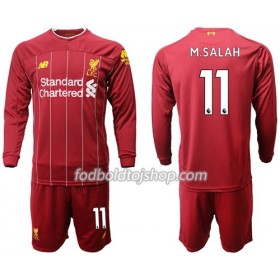 Liverpool M.Salah 11 Børn Hjemme Fodboldsæt 2019-20 L/S (+ Korte bukser)